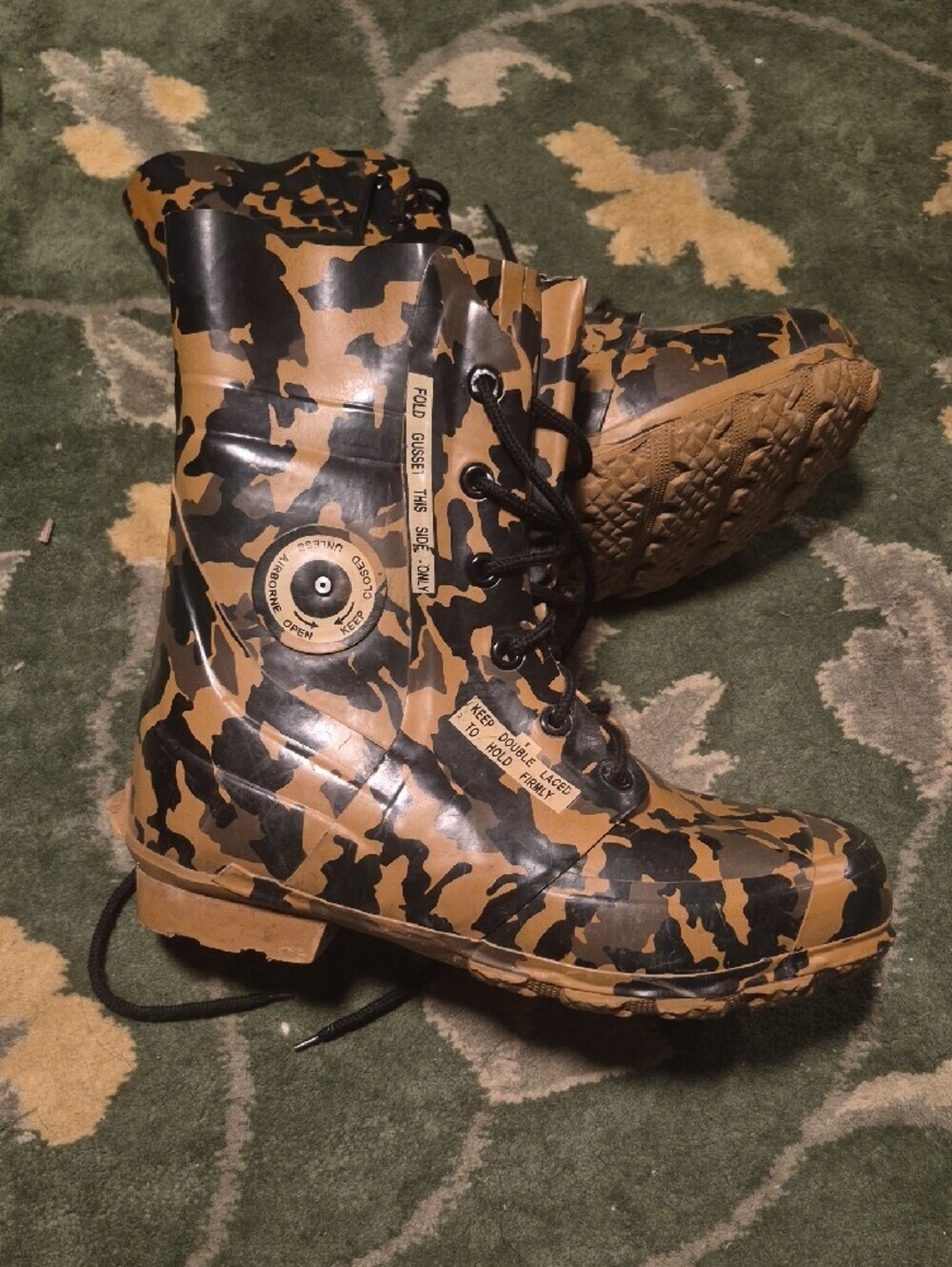 Camouflage Men's Rain Boots - Brown Camo - Picture 10 of 10